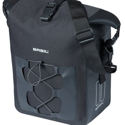 Enkele tas Basil Navigator Waterproof M MIK 12-15L 17 x 28 x 34 cm - zwart
