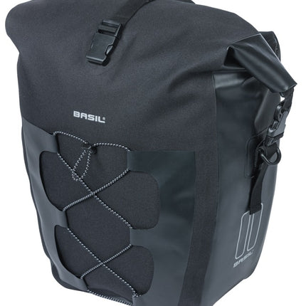 Enkele tas Basil Navigator Waterproof L MIK 25-31L 14 x 26 x 42 cm - zwart - afbeelding 2