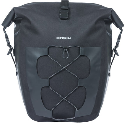 Enkele tas Basil Navigator Waterproof L MIK 25-31L 14 x 26 x 42 cm - zwart - afbeelding 3