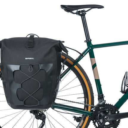 Enkele tas Basil Navigator Waterproof L MIK 25-31L 14 x 26 x 42 cm - zwart - afbeelding 6