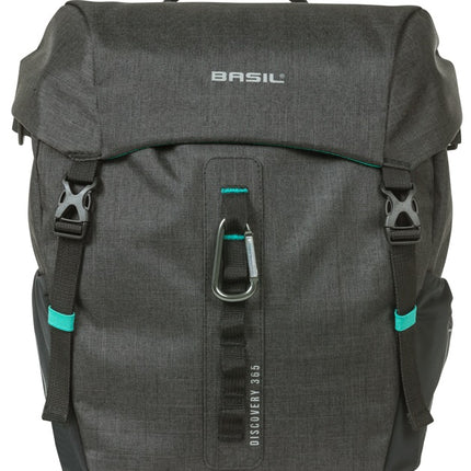 Enkele tas Basil Discovery 365D M MIK 9L 12 x 25 x 33 cm - zwart - afbeelding 2
