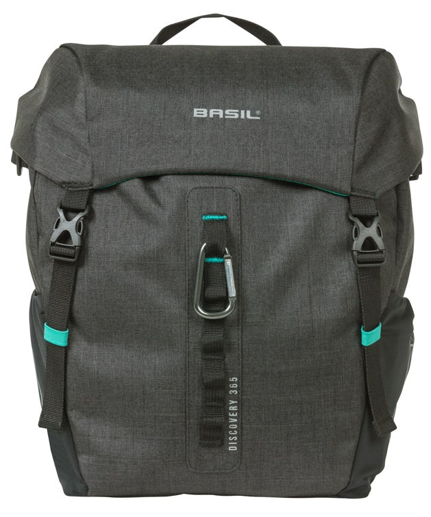 Enkele tas Basil Discovery 365D M MIK 9L 12 x 25 x 33 cm - zwart - afbeelding 2