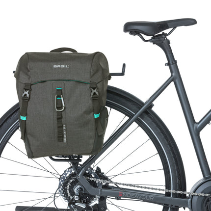 Enkele tas Basil Discovery 365D M MIK 9L 12 x 25 x 33 cm - zwart - afbeelding 6