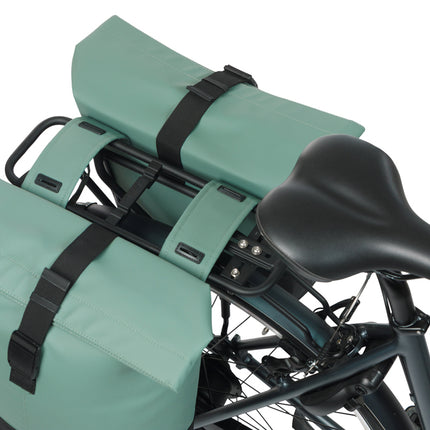 Dubbele fietstas Basil Cove 28-32L 14 x 29 x 36 cm - groen/zwart - afbeelding 6
