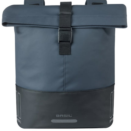 Dubbele fietstas Basil Cove 28-32L 14 x 29 x 36 cm - blauw/zwart - afbeelding 2