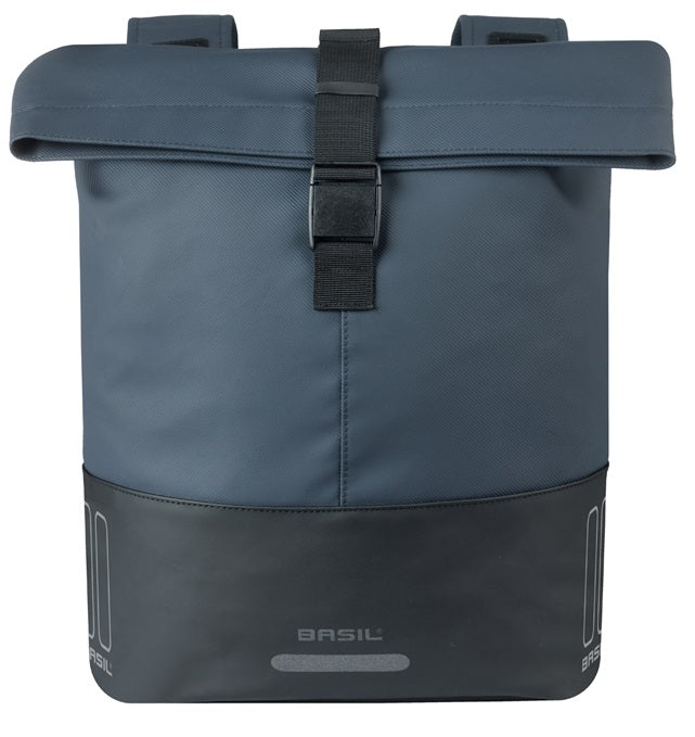 Dubbele fietstas Basil Cove 28-32L 14 x 29 x 36 cm - blauw/zwart - afbeelding 2