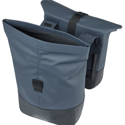 Dubbele fietstas Basil Cove 28-32L 14 x 29 x 36 cm - blauw/zwart - afbeelding 3