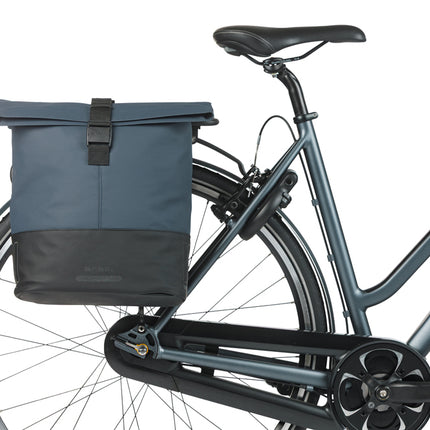Dubbele fietstas Basil Cove 28-32L 14 x 29 x 36 cm - blauw/zwart - afbeelding 7