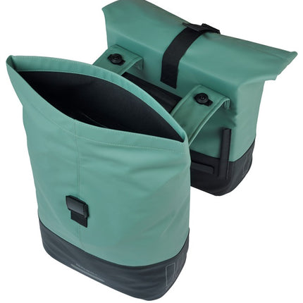 Dubbele fietstas Cove MIK 28-32L 14 x 29 x 36 cm - groen/zwart - afbeelding 4