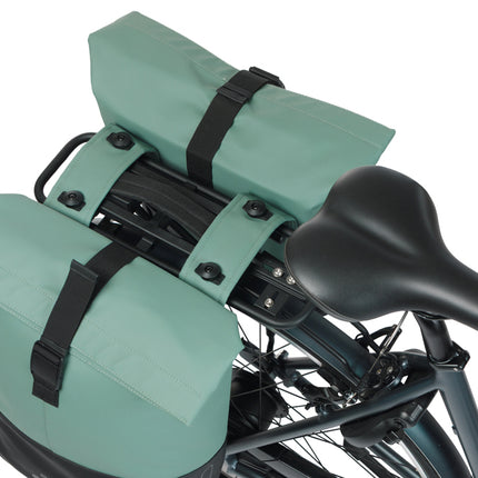 Dubbele fietstas Cove MIK 28-32L 14 x 29 x 36 cm - groen/zwart - afbeelding 5