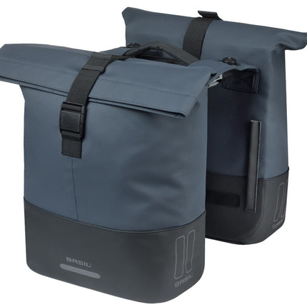 Dubbele fietstas Cove MIK 28-32L 14 x 29 x 36 cm - blauw/zwart