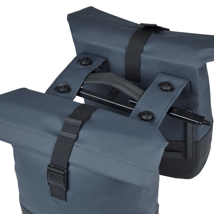 Dubbele fietstas Cove MIK 28-32L 14 x 29 x 36 cm - blauw/zwart - afbeelding 3