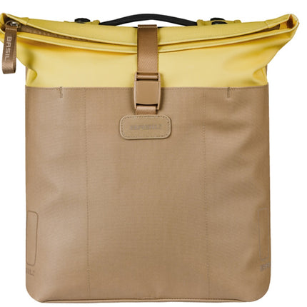 Dubbele fietstas Basil Vive MIK 28-35L 14 x 30 x 38 cm - zand/geel - afbeelding 2