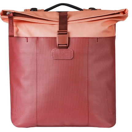 Dubbele fietstas Basil Vive MIK 28-35L 14 x 30 x 38 cm - bordeaux/roze - afbeelding 2
