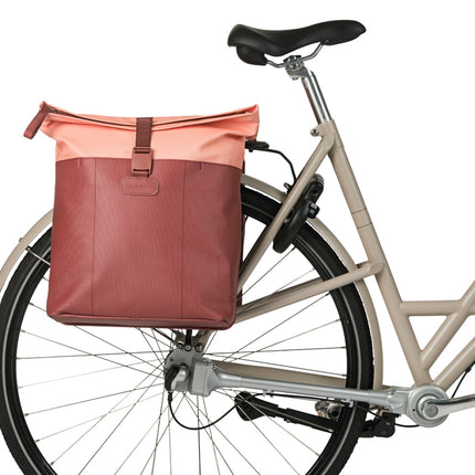 Dubbele fietstas Basil Vive MIK 28-35L 14 x 30 x 38 cm - bordeaux/roze - afbeelding 6