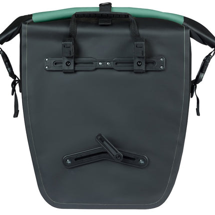 Enkele fietstas Basil Rivo L tarppaulin MIK 25-31L 14 x 28 x 43 cm - groen/zwart - afbeelding 5