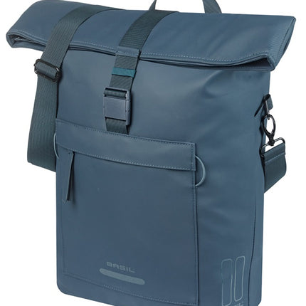 Fietsschoudertas Basil Brooklyn MIK 17L 14 x 32 x 40 cm - blauw