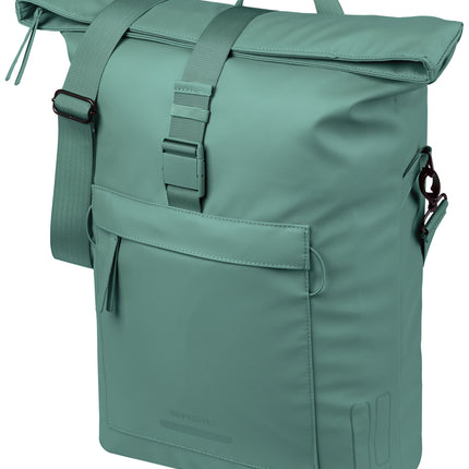 Fietsschoudertas Basil Brooklyn MIK 17L 14 x 32 x 40 cm - groen