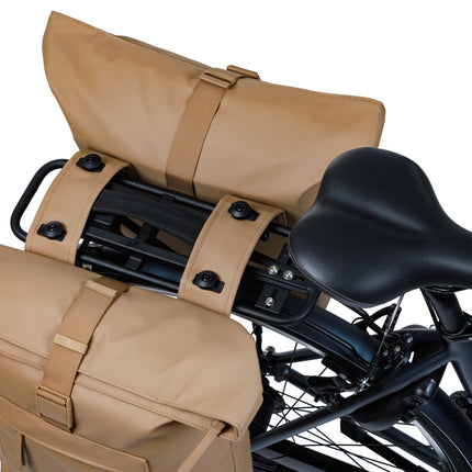 Dubbele fietstas Basil Brooklyn MIK 41L 14 x 30 x 37 cm - zand - afbeelding 5