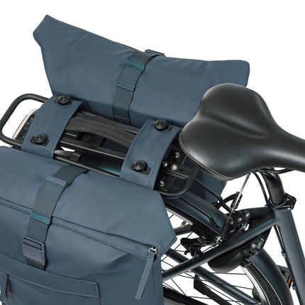 Dubbele fietstas Basil Brooklyn MIK 41L 14 x 30 x 37 cm - blauw - afbeelding 5