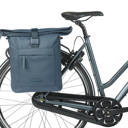 Dubbele fietstas Basil Brooklyn MIK 41L 14 x 30 x 37 cm - blauw - afbeelding 6