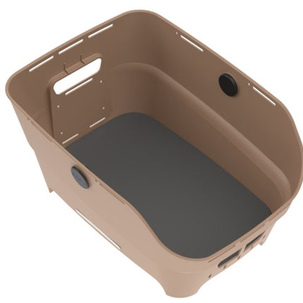 Fietsmand Basil Cento Neo WSL achter 46 x 23 x 14 cm - zand - afbeelding 3