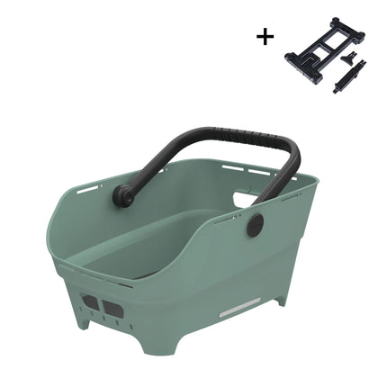 Fietsmand Basil Cento Neo MIK achter 46 x 23 x 14 cm - groen - afbeelding 2