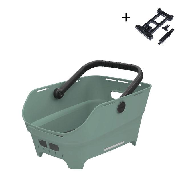 Fietsmand Basil Cento Neo MIK achter 46 x 23 x 14 cm - groen - afbeelding 2