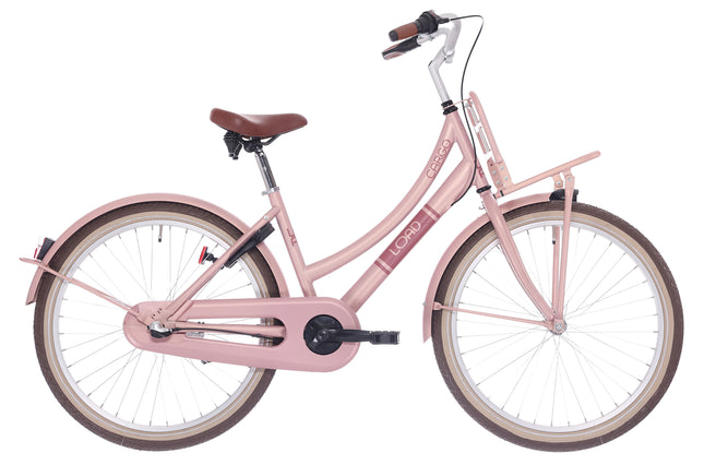 Kinderfiets Bikefun Load 24 inch met Nexus 3 versnelling/remnaaf - Mahogany-Roze