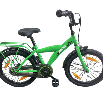 Kinderfiets Bikefun Boost 18 inch met remnaaf - Groen