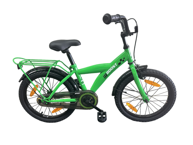 Kinderfiets Bikefun Boost 18 inch met remnaaf - Groen