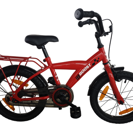 Kinderfiets Bikefun Boost 16 inch met remnaaf - Rood