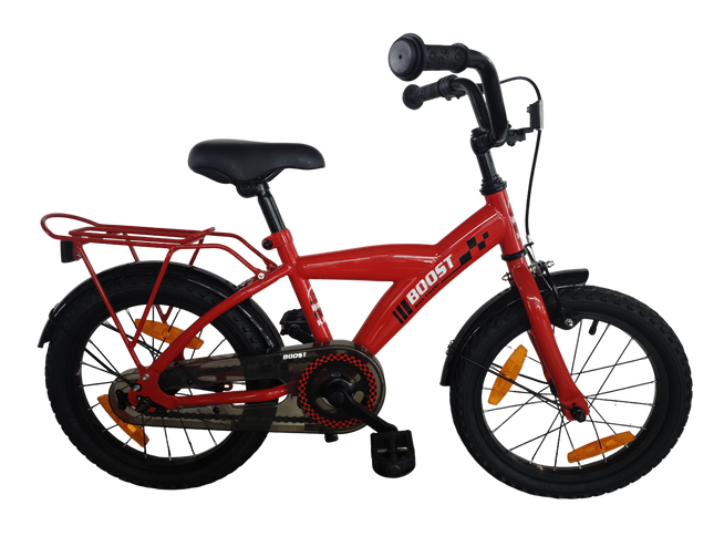 Kinderfiets Bikefun Boost 16 inch met remnaaf - Rood