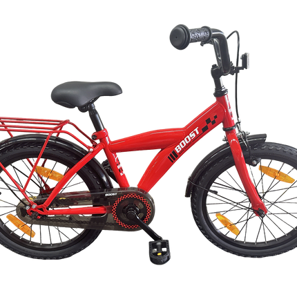 Kinderfiets Bikefun Boost 18 inch met remnaaf - Rood