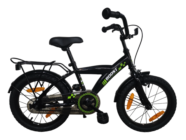 Kinderfiets Bikefun Boost 16 inch met remnaaf - Zwart