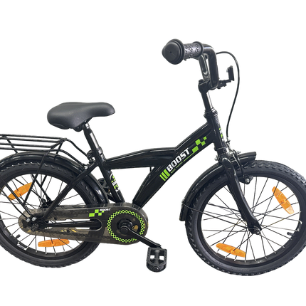 Kinderfiets Bikefun Boost 18 inch met remnaaf - Zwart