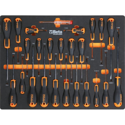 Werkplaatsinrichting Beta Tools C45PRO 2.0 W (werkblad van multiplex hout) inclusief gratis 268-delige gereedschapsset - afbeelding 7