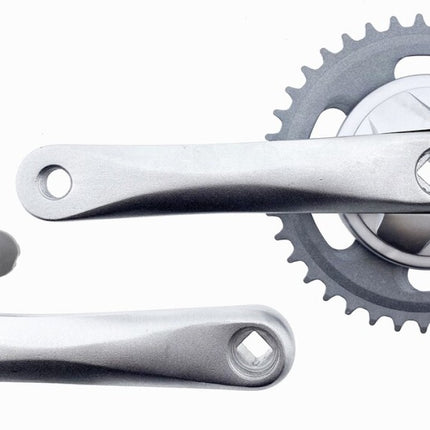 Pédalier Vinty 38T - Manivelle 170 mm - argent