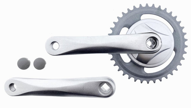 Cranskstel Vinty 38T - 170 mm crankarm - zilver