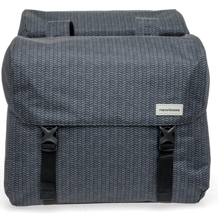 Dubbele fietstas New Looxs Mondi Joy Double - 38 liter - 39 x 18 x 32 cm (2x) - Nima Black - afbeelding 2