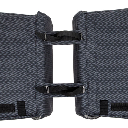 Dubbele fietstas New Looxs Mondi Joy Double - 38 liter - 39 x 18 x 32 cm (2x) - Nima Black - afbeelding 3