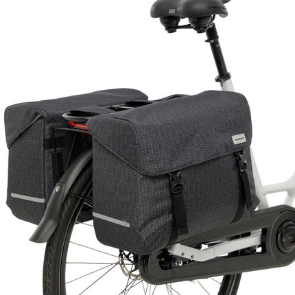 Dubbele fietstas New Looxs Mondi Joy Double - 38 liter - 39 x 18 x 32 cm (2x) - Nima Black - afbeelding 4