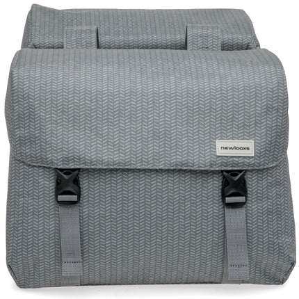 Dubbele fietstas New Looxs Mondi Joy Double - 38 liter - 39 x 18 x 32 cm (2x) - Nima Grey - afbeelding 2