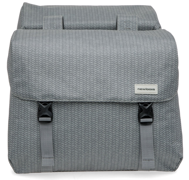 Dubbele fietstas New Looxs Mondi Joy Double - 38 liter - 39 x 18 x 32 cm (2x) - Nima Grey - afbeelding 2