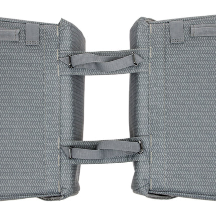 Dubbele fietstas New Looxs Mondi Joy Double - 38 liter - 39 x 18 x 32 cm (2x) - Nima Grey - afbeelding 3