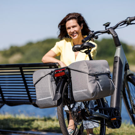 Dubbele fietstas New Looxs Mondi Joy Double - 38 liter - 39 x 18 x 32 cm (2x) - Nima Grey - afbeelding 10