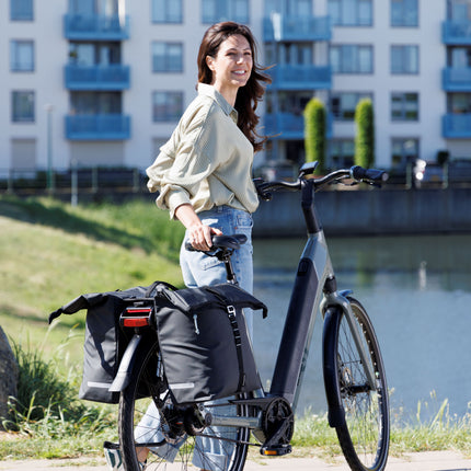 Dubbele fietstas New Looxs Cantos Bag Double - 36 liter - 30 x 16 x 36 cm (2x) - Black - afbeelding 9