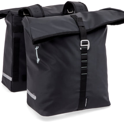 Dubbele fietstas New Looxs Cantos Bag Double MIK 2.0 - 36 liter - 30 x 16 x 36 cm (2x) - Black