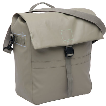 Enkele fietstas New Looxs Leeds Single - 19 liter - 33 x 18 x 38 cm - Taupe