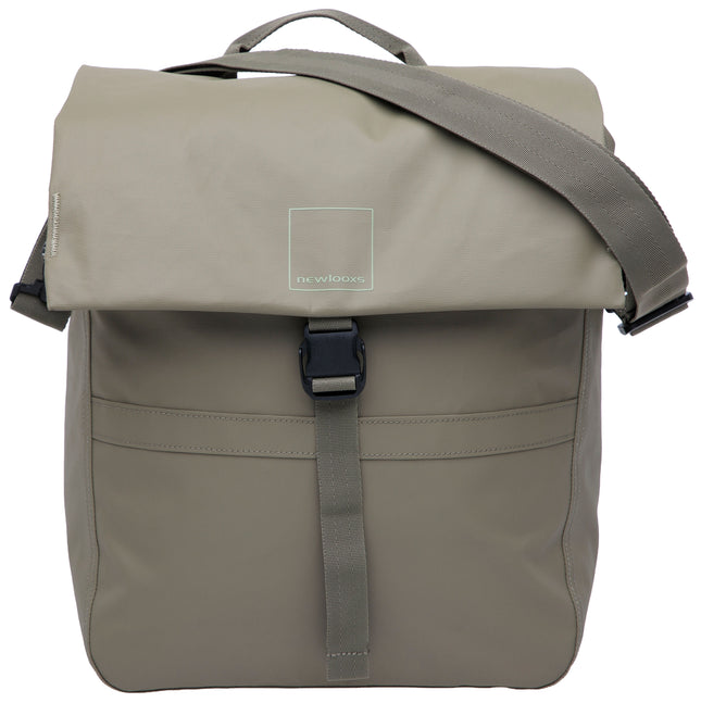 Enkele fietstas New Looxs Leeds Single - 19 liter - 33 x 18 x 38 cm - Taupe - afbeelding 2